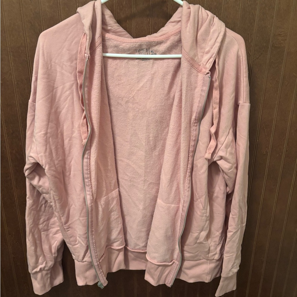 Time and Tru Pink Utility Jacket